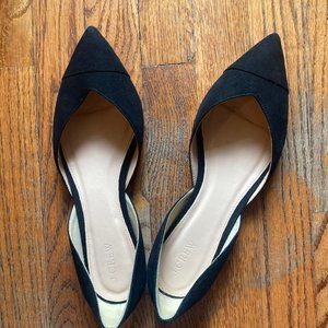 J.Crew Sadie Flats in Black Suede
